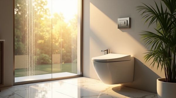 Optez pour une douchette sur wc suspendu pour allier confort et style